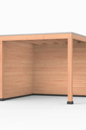 Douglas overkapping, 300 x 300, met achterwand en zijwand, Westwood Elegant Hete Deal